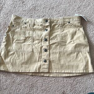 Abercrombie NWTS Tan 2000s Utility Skirt